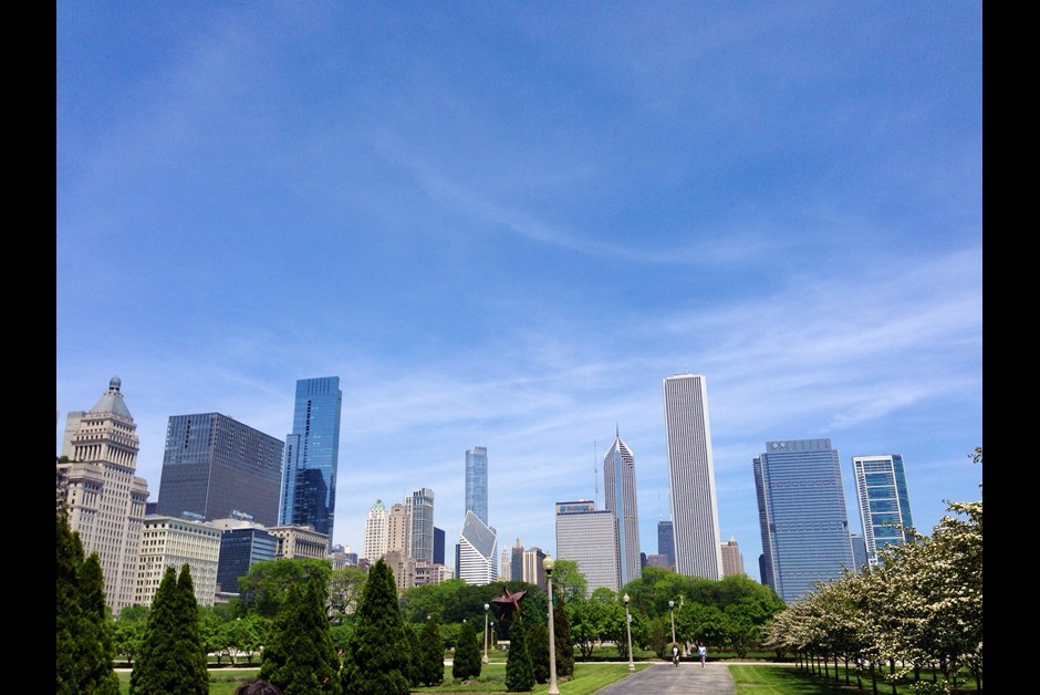 View from the Millennium Park near Fairmont