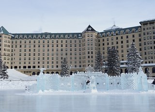 Skating at Lake Louise