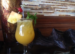 Warm Winter Tropical Cocktail