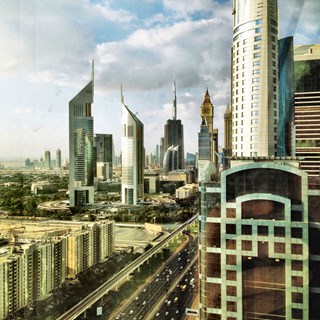 Futuristic view of Dubai