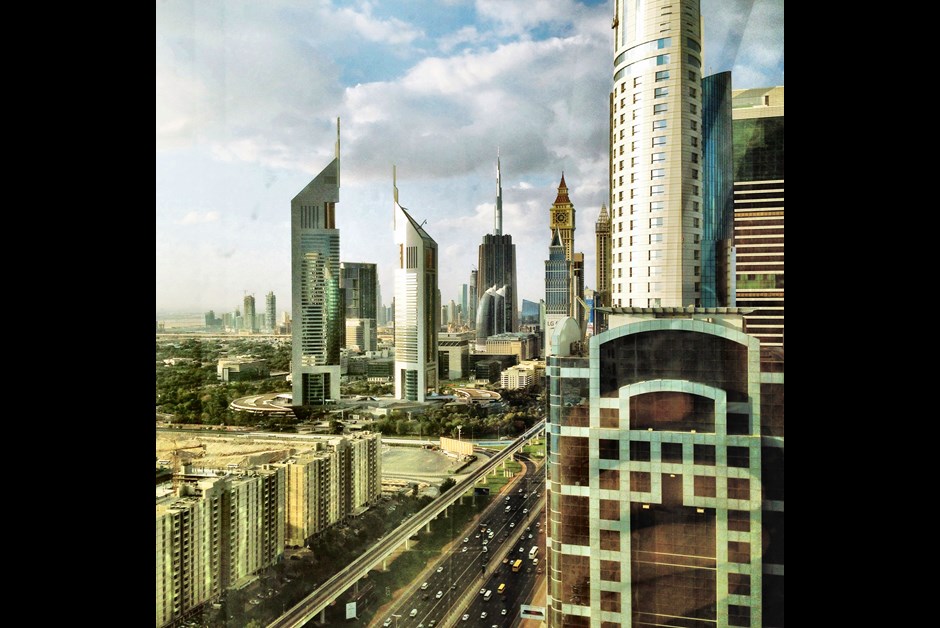 Futuristic view of Dubai