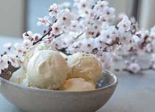 Hand-Churned Cherry Blossom Ice Cream
