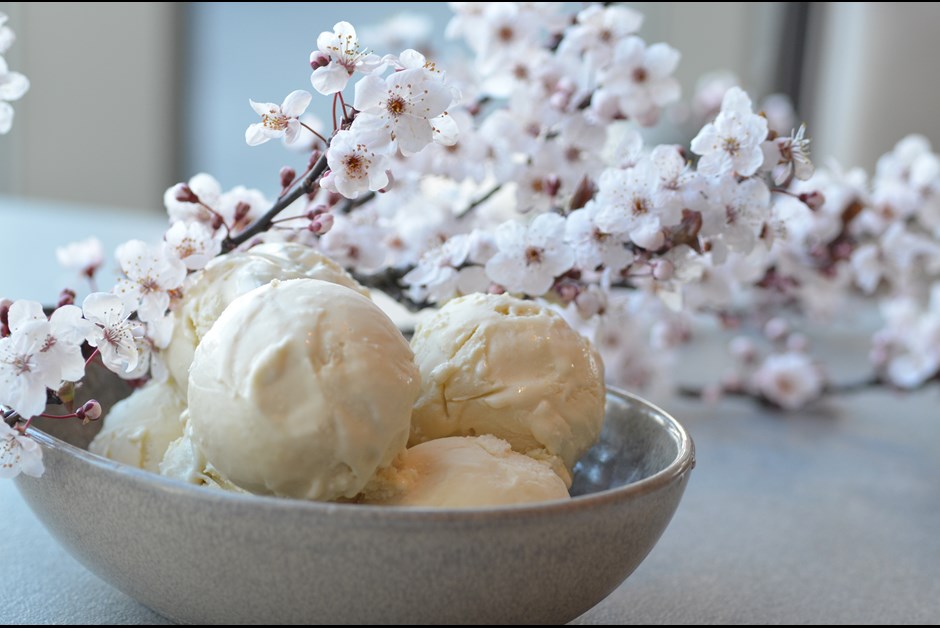 Hand-Churned Cherry Blossom Ice Cream
