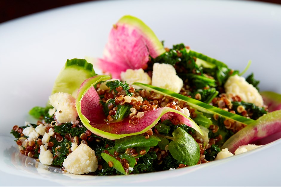 Quinoa, Kale and Spring Vegetable Salad