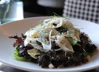 Poached Pear & Feta Salad