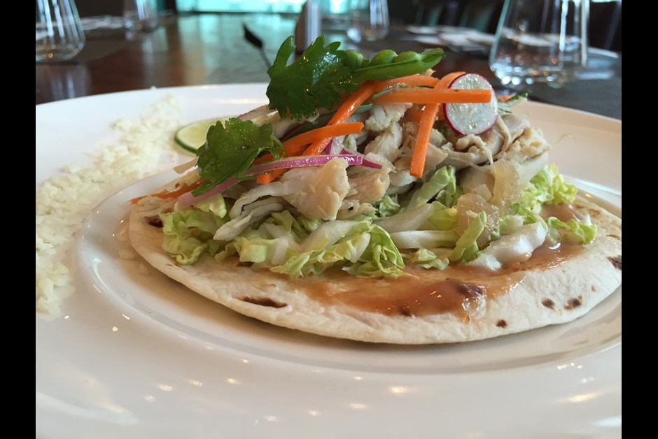 Roasted Chicken Tacos with Pickled Summer Vegetables & BBQ Aioli