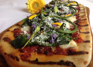 The Mallard Lounge's Summer Garden Vegetable Flatbread