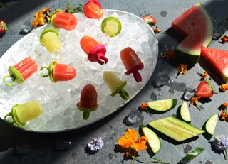 Cucumber Gin and Watermelon-Mint Tequila Popsicles
