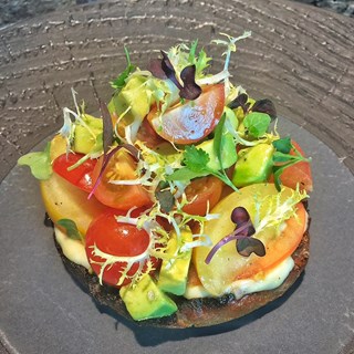 Grilled Tomato Focaccia Flatbread