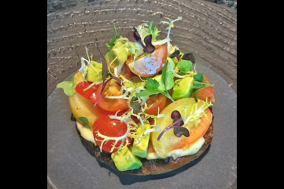 Grilled Tomato Focaccia Flatbread