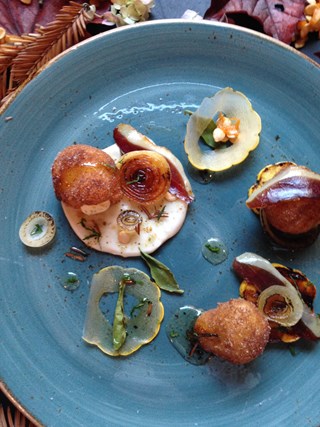 Salted Squash Doughnuts & Smoked Duck