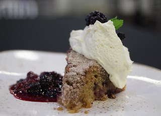 Blackberry Pear Cake