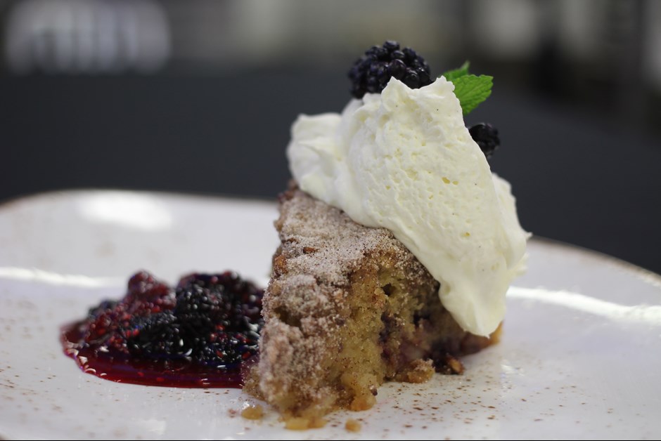 Blackberry Pear Cake