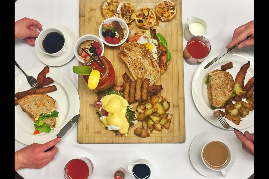 The VG Restaurant Easter Breakfast Platter