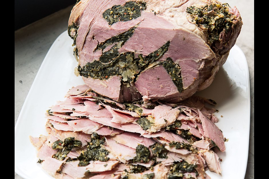 Southern Maryland Stuffed Ham