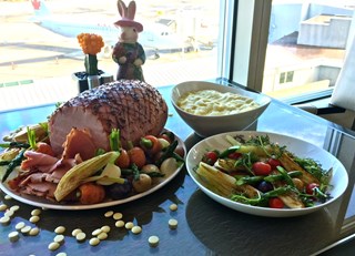 Honey Mustard Glazed Ham with Parsnip & White Chocolate Puree