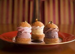 Neapolitan Profiteroles with Mascarpone Chantilly and Chocolate Glacage