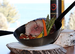 Lamb roast with broad beans and basil