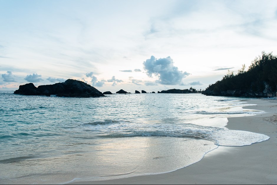 Fairmont beach at sunset 