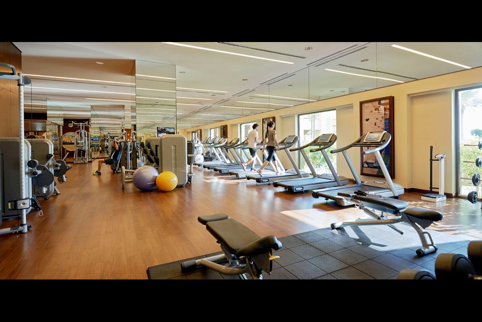 The gym at our health club