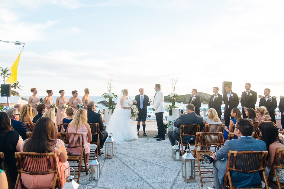 Ceremony overlooking the beach