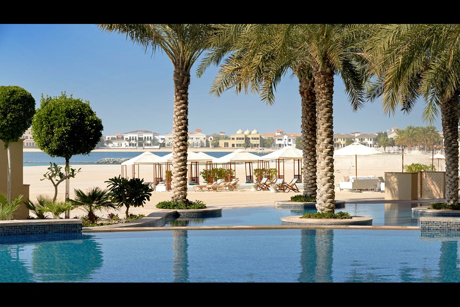 Our family pool overlooking the beach