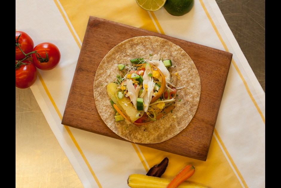 Whole Wheat Turkey & Avocado Tacos