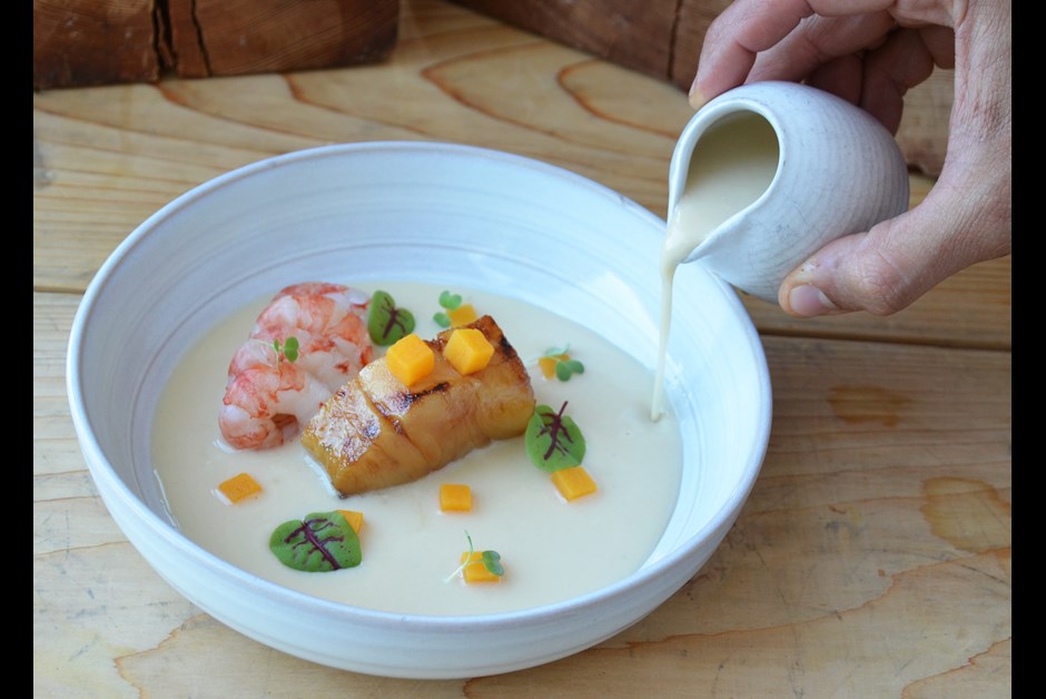 PNW SABLEFISH & HUMPBACK SHRIMP CHOWDER