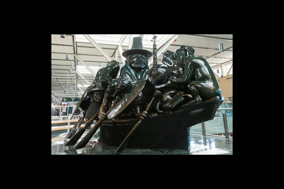 The Spirit of Haida Gwaii: The Jade Canoe, artist Bill Reid, Albert Normandin for Tourism Richmond