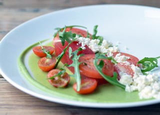 Compressed Watermelon and Feta Salad