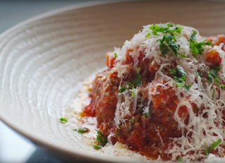 BITE ME: SUPER BOWL SUNDAY BEEF & BACON MEATBALLS
