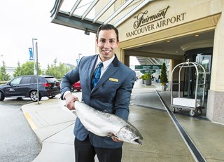 Meet the Fish Valet at Fairmont Vancouver Airport