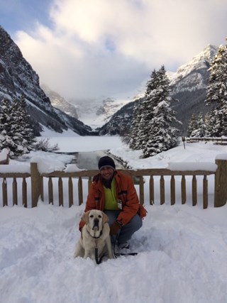 Typical Monday a.m. at Fairmont Lake Louise with Marcus