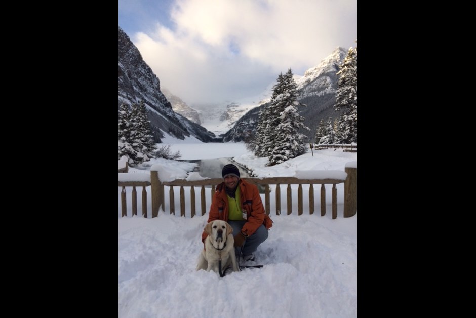 Typical Monday a.m. at Fairmont Lake Louise with Marcus
