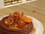 Spiced chocolate ring cake with candied fruits