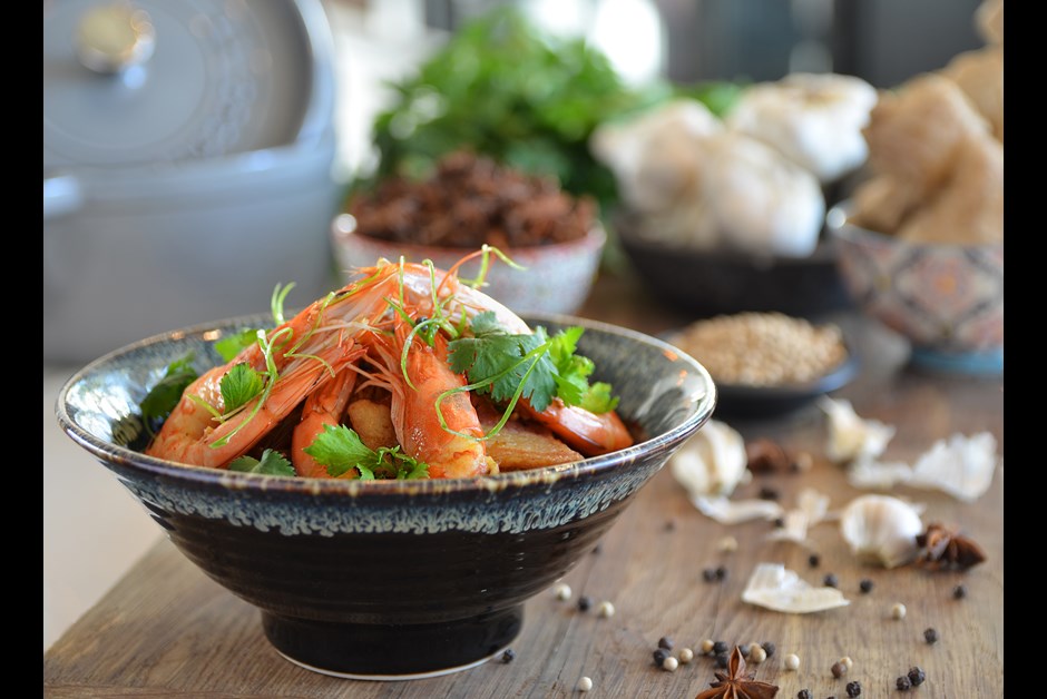 Shrimp and Glass Noodle Hot Pot