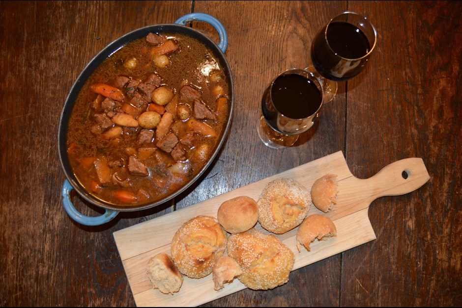 Jägermeister veal stew