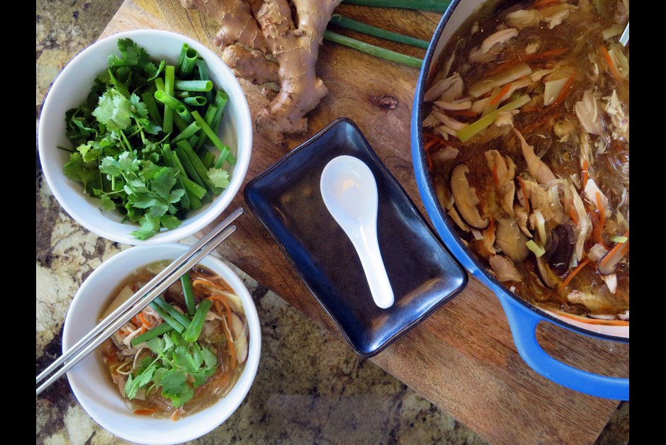 Glass Noodle Chicken Soup