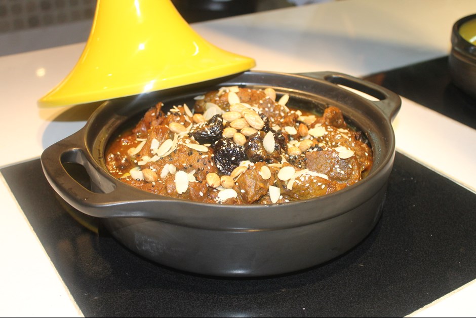 Moroccan Lamb Tagine with Caramelized Prunes