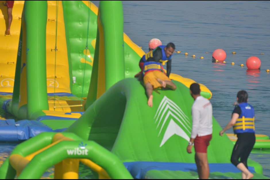 Aqua Bounce is Fujairah's first ever waterpark